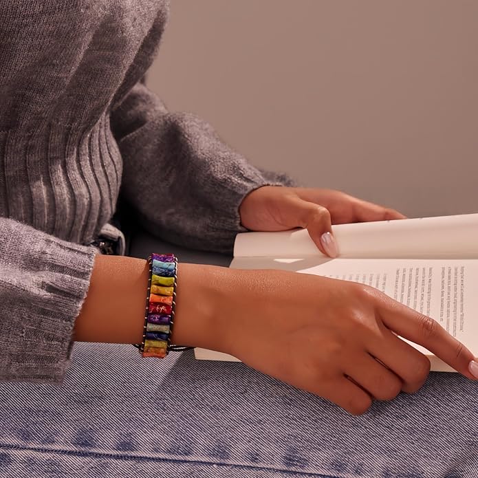 Inspirational Gifts Healing Bracelets for Women，Get Well Soon Encouragement Gifts for Women Friends Sister Mom，Handmade Natural Stone Healing boho Friendship Jewelry for women