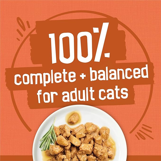 Purina Friskies TurChicken Cat Food Variety Pack, 48 Ct Cans | Turkey and chicken recipes with meaty bits, prime filets, and extra gravy for complete nutrition