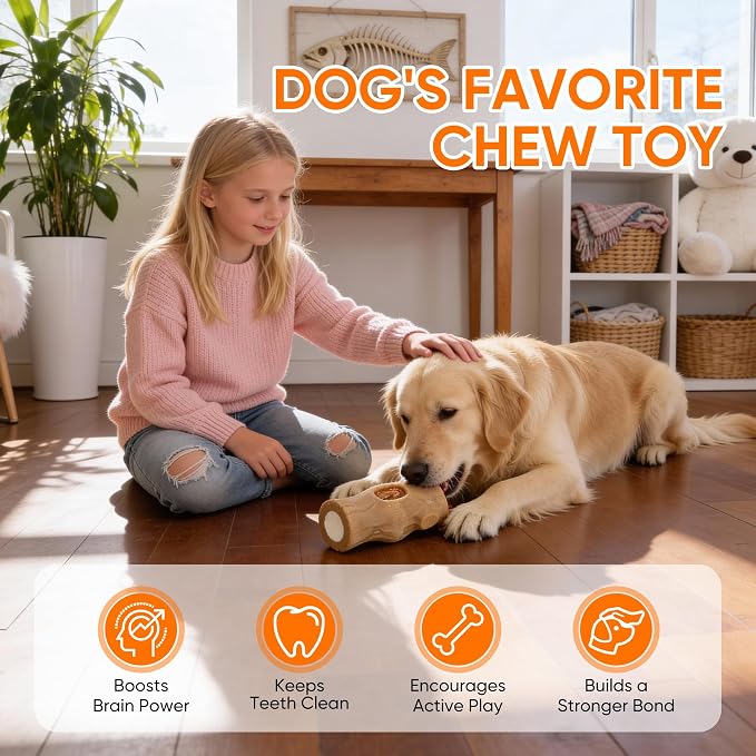 2-Pack Indestructible Chew Toys for Aggressive Chewers