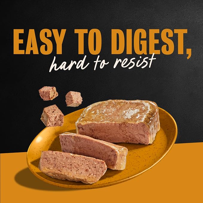 Cesar Classic Loaf in Sauce Wet Dog Food, Chicken & Veal, 3.5 oz, 24 Count | Made in USA, Real chicken #1 ingredient, no fillers/added sugar/artificial flavors, use as meal or topper, easy peel trays