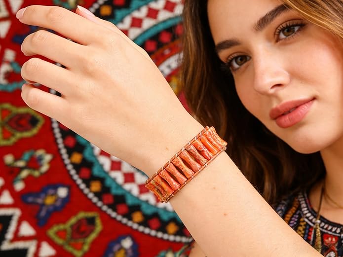 Inspirational Gifts Healing Bracelets for Women，Get Well Soon Encouragement Gifts for Women Friends Sister Mom，Handmade Natural Stone Healing boho Friendship Jewelry for women