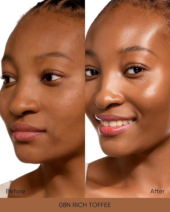 Pink Glow Cushion Foundation #08N Rich Toffee| Medium Coverage, Natural Glow Finish, Moisturizing for Dry Skin, Lightweight, Long-Lasting & Oxidation-Resistant
