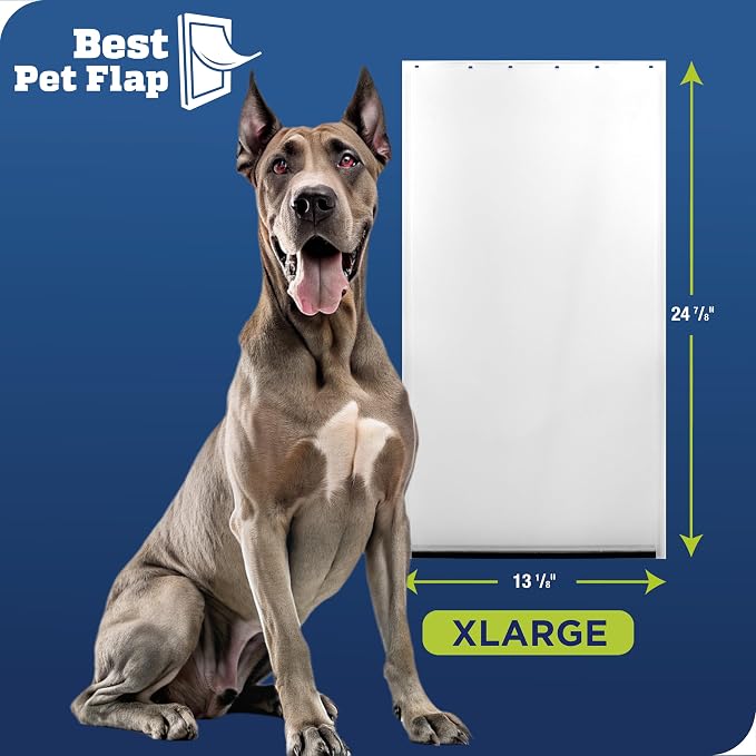 Best Pet Flap XL Replacement Dog Door Non PVC Flap Fits PetSafe PAC11-11040 - Measures 13 1/8" x 24 7/8" Longer Lasting, Most Energy Efficient, Less Shrinkage, BPA Free | Fits PetSafe PAC11-11040, Measures 13 1/8" x 24 7/8", Longer Lasting, Most Energy...