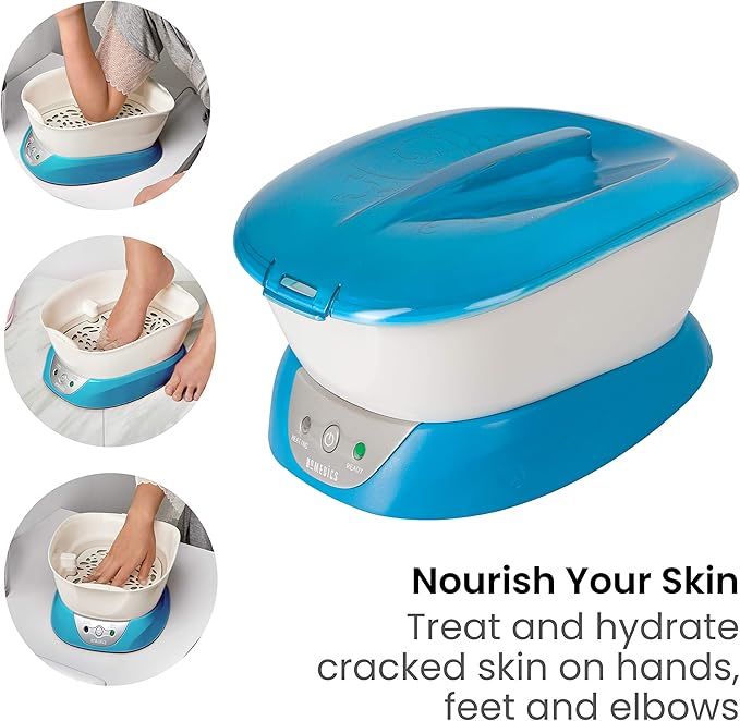 Homedics Paraffin Wax Machine for Hands - Hypoallergenic Hot-Wax Hand Therapy Machine to Soothe and Moisturize Hands - Includes 3 Pounds of Wax and 20 Hand Liners (Pack of 2)