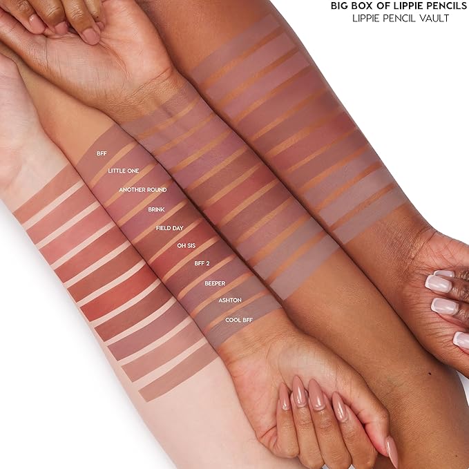 ColourPop Lippie Lip Pencil - High-Pigment, Long-Lasting & Sharpenable Lip Liner with High-Impact Color - Vegan, Cream Formula with Precise Application - Brink (0.04 oz)