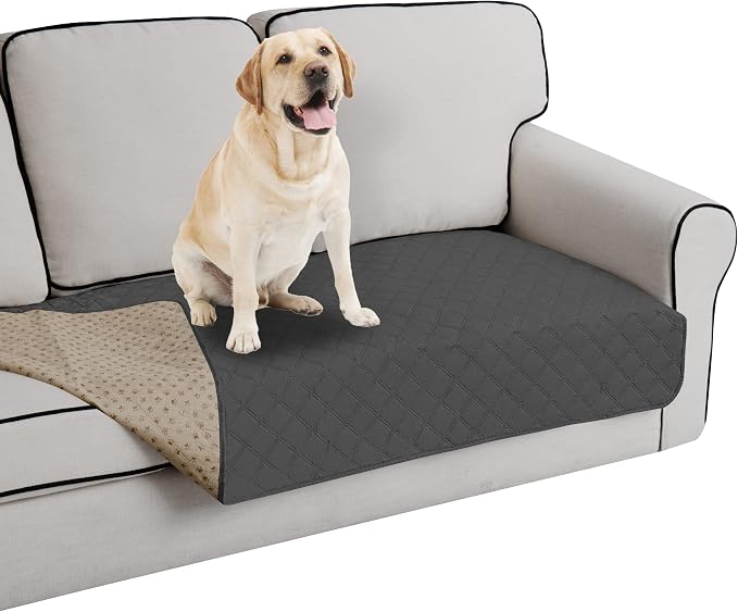 Easy-Going Waterproof Dog Bed Cover, Non-Slip Pet Blanket, 30x70in | Dark Gray, Leakproof Couch Cover, Machine Washable Furniture Mattress Protector, Soft Sofa Mat For Dogs, Pet Friendly