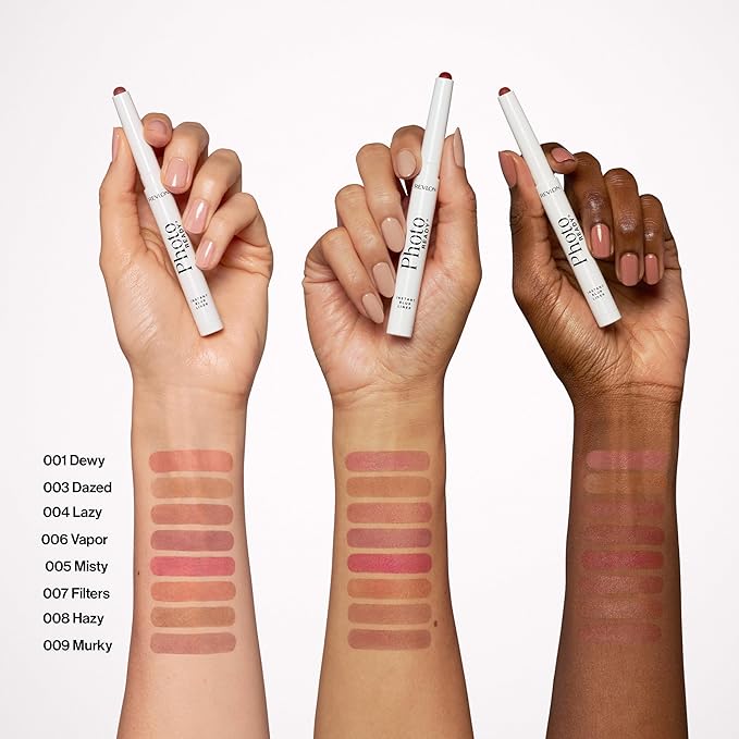REVLON PhotoReady Blur Liner, Soft Matte Lip Makeup to Overline for Instant Natural, Fuller-Looking Lips, 005 Misty, 0.05 oz