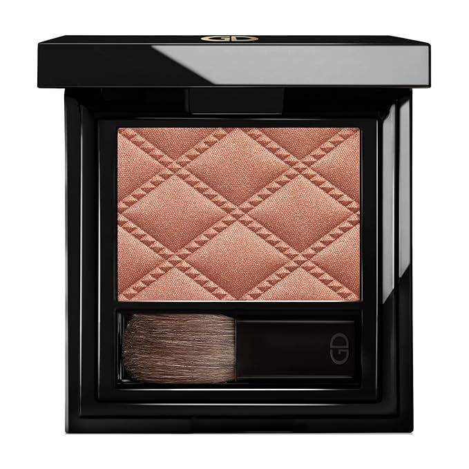 GA-DE Idyllic Soft Satin Blush Powder, 25 - Makeup Powder for Cheeks - Silky Color, Buildable Texture, Sheer to Dramatically Flushed Look - 0.28 oz
