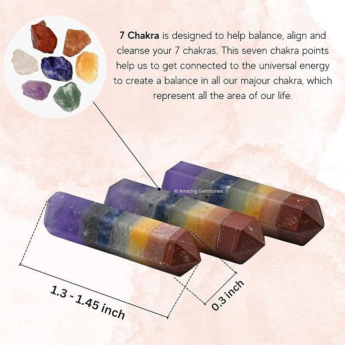 Amazing Gemstone Crystal Points Bulk Healing Crystals & Stones - Premium Single Terminated Healing Wand Point Bulk Crystals for Crafts, Crystal Grid, DIY Work
