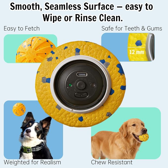 Self-Moving Rolling Dog Ball, Interactive Toy, Rechargeable