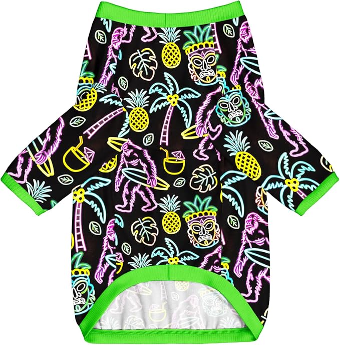 Dog T Shirts with Fluorescence Orangutan Pattern Printed Pet Shirt Softable Pajamas for Large Dogs,Orangutan 3XL