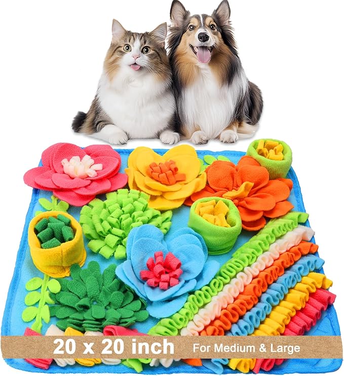 Snuffle Mat for Dogs, 20in Felt Wool for Medium/Large Breeds Puzzle