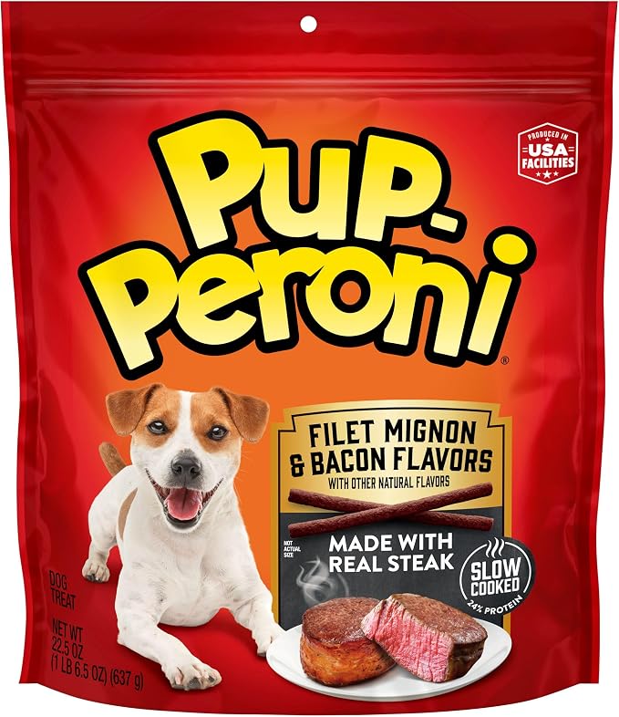 Pup-Peroni Filet Mignon & Bacon Flavor Dog Treats, 22.5 Oz. Bag
