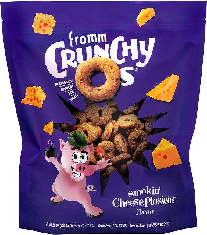 Fromm Crunchy Os Smokin' CheesePlosions Dog Treats - Pork Recipe - 26 oz