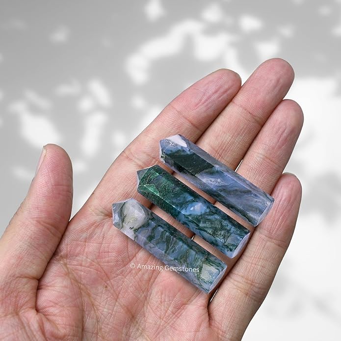 Amazing Gemstone Crystal Points Bulk Healing Crystals & Stones - Premium Single Terminated Healing Wand Point Bulk Crystals for Crafts, Crystal Grid, DIY Work