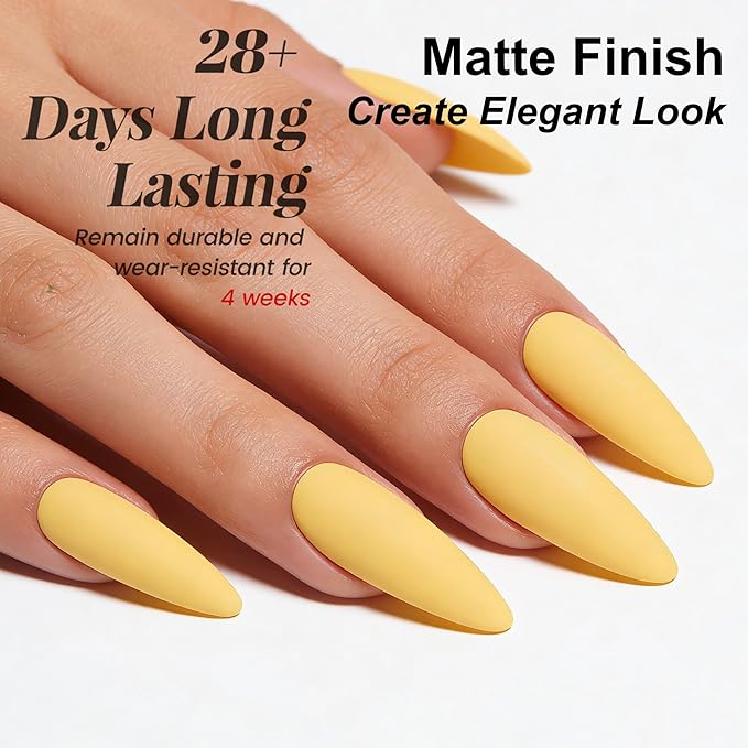 YTD Likomey Nail Gel Color Gel,15ml Yellow Soak Off UV Nails Gel,Spring Summer Salon Home DIY Nail Art Manicure and Pedicure Mustard Yellow Gel Varnish,CS438