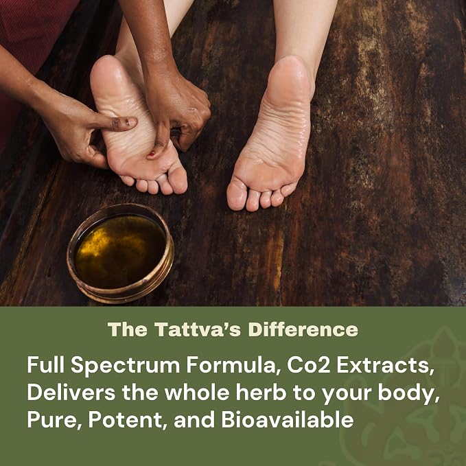 Tattva's Herbs Vata Calming Massage Oil 8oz Lemongrass & Sesame, Ayurvedic Relaxation Body Oil, Great as Massage Lotion