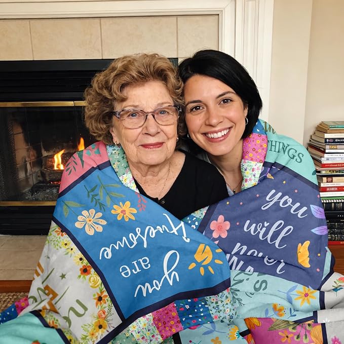 Butonus Get Well Gifts for Women After Surgery, Thinking of You Inspirational Encouragement Feel Better Gifts for Women, Knee Post Surgery Recovery Blanket for Woman, Hug Healing Blanket 80x60in