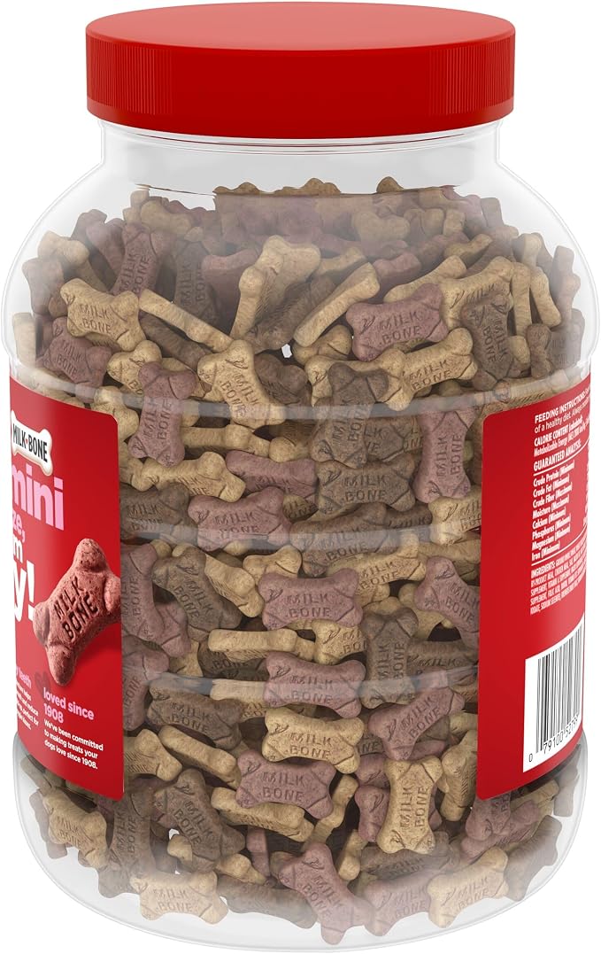 Milk-Bone Dog Treats Bundle: MaroSnacks Beef 40 Ounce + Flavor Snacks Mini's 36 Ounce