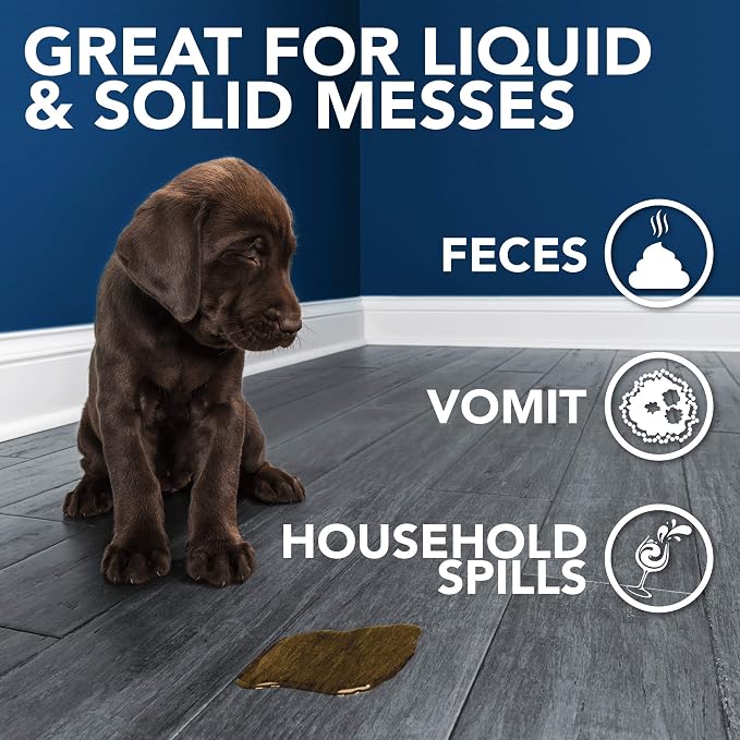 Simple Solution Abzorbitall Absorbent Towels, Pet Accident Cleaner, 30 Ct | Dog Urine Cleanup, Pet Waste Cleanup, Multi Surface Cleaning, Absorbent Towels, Puppy Supplies, Quick Absorption, 12x17"