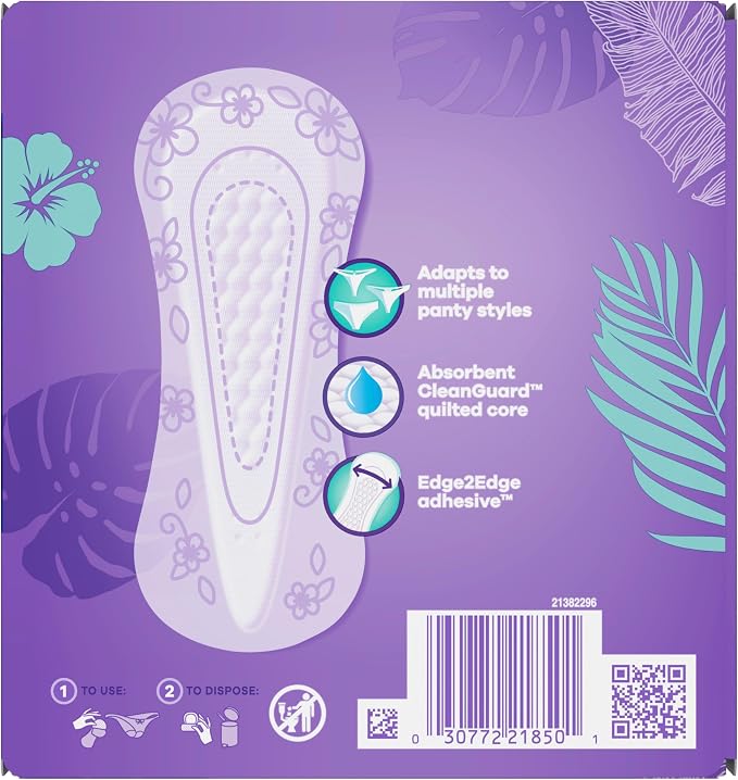 Always Daily Protect Multi-Style Liners, Regular Length, Unscented Panty Liners, Up to 100% Odor Free and Fragrance Free, Cleanguard Quilted Core Absorbs Wetness and Odors, 108 Count