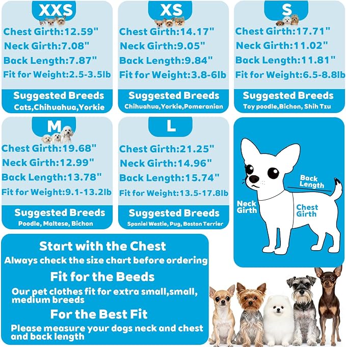 2 Pieces Chihuahua Clothes Summer Dog Shirts for Small Dogs Soft Small Dog Clothes Camouflage Pattern Breathable Pet Clothes for Yorkie Shih tzu Cat XXS~M (XS)