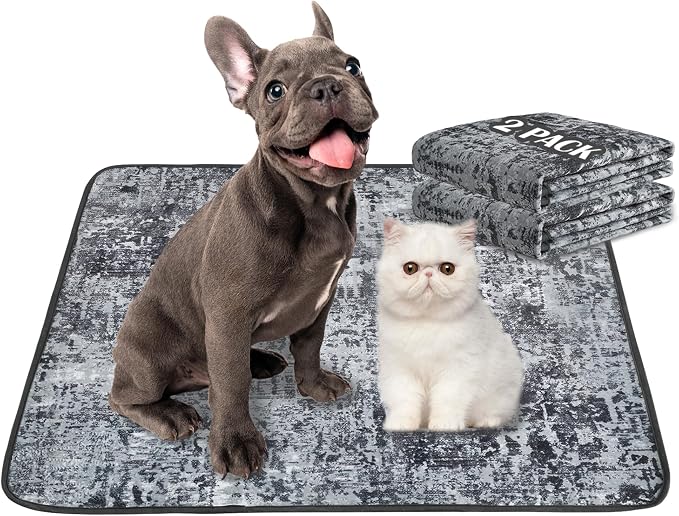 Washable Pee Pads for Dogs, Reusable Puppy Pads 36"x 41" 2 Pack | Leak-Proof, Super Absorbent Potty Training Pads With Non-Slip Backing For Crates, Floor, Playpen, Whelping & Furniture