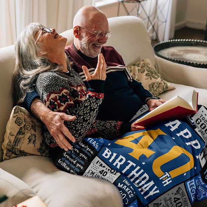 40th birthday gifts men, 40th birthday gifts for men, 40 Year Old Blanket | 40 Year Old Birthdays Gift for Man, Funny 1985 40 year old Birthdays Gift for Man ideas Blanket 50"X60"