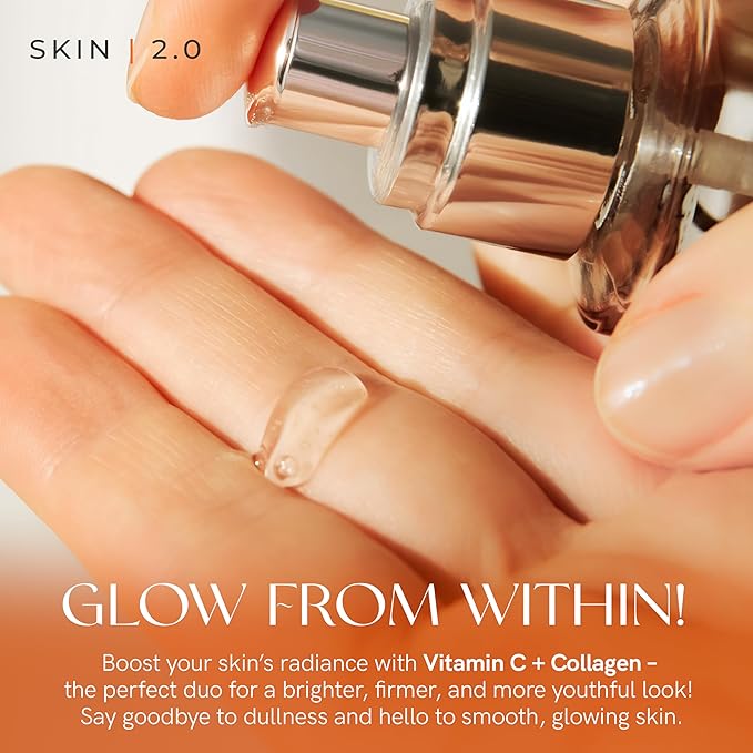 Vitamin C Serum - Dermatologist Tested, Anti-Aging & Dark Spot Remover - Brightening, Clean Beauty, Cruelty-Free, Korean Skincare for Glass Skin, All Skin Types - 1.69 Fl. oz
