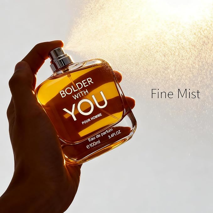 AFLUXE Men's Eau de Parfum, Sweet Woody Cologne with Chestnut, Candied Apple & Vanilla Notes, Long Lasting Natural Spray, 3.4 Fl Oz