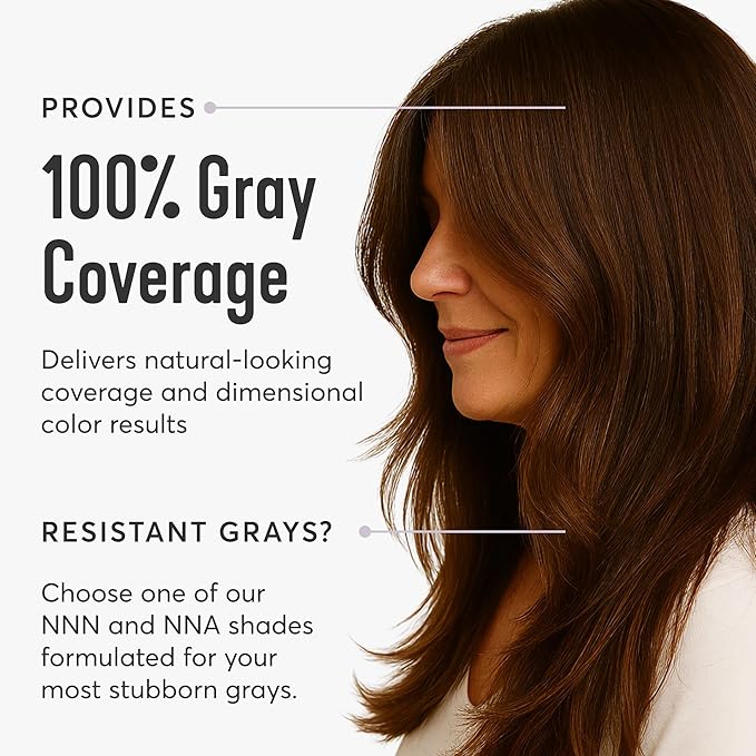 Madison Reed Radiant Hair Color Kit - 6NAV Medium Cool Brown (Siena Brown), Dimensional Gray Hair Blending Permanent Hair Dye, PPD-Free & Ammonia-Free, 2 Pack