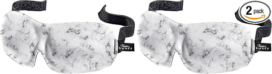 Bucky 40 Blinks No Pressure Printed Eye Mask for Travel & Sleep, Marble, One Size (Pack of 2)