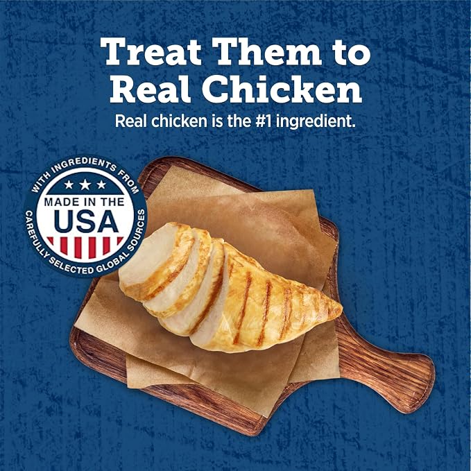 Blue Buffalo True Chews Premium Grillers Chicken Dog Treats, 12 oz | Real Chicken First, Tender & Tasty, Made in the USA, No Artificial Preservatives