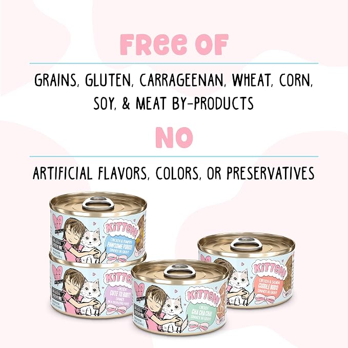 B.F.F. Kitten The Kitten Me Softly Variety Pack, 2.8oz Can, Pack of 12