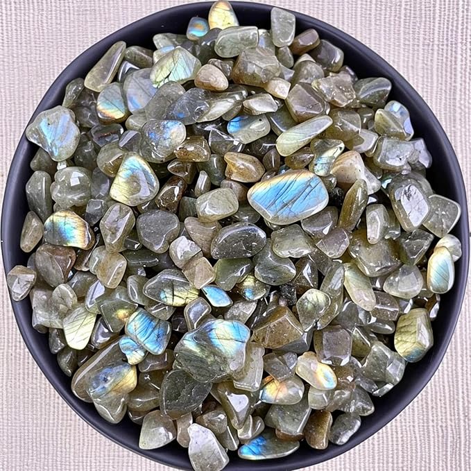 Healing Crystal Set - 0.3", 1.8 lbs - Labradorite Healing Stones for Healing, Meditation, Reiki