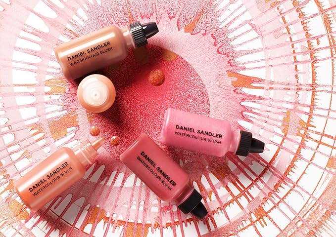 Daniel Sandler WATERCOLOUR LIQUID ILLUMINATOR - 'GLOW' 15ml – Shimmer Liquid Blush for Cheeks Make up, Highlighter – Oil-Free, Lightweight, Buildable & Long-Lasting for Cheeks & Lips