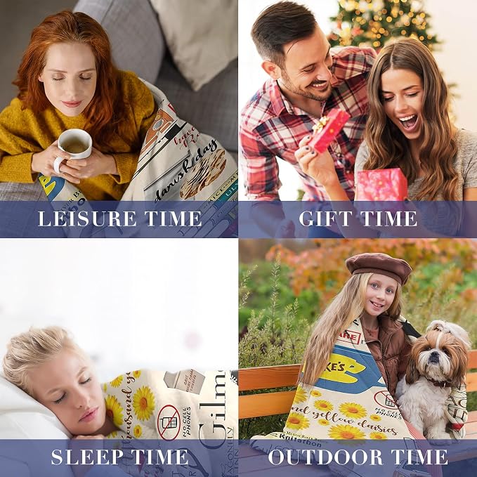 Soft Anti-Pilling Fleece Flannel Blanket, Cozy and Warm Throw Blanket for Sofa, Bed, Camping, Hypoallergenic & Wrinkle Resistant (80"x60")