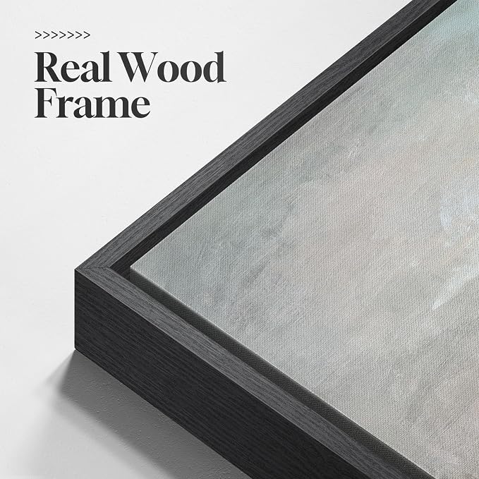 Framed Neutral Abstract Lake Landscape Canvas Wall Art Decor, 30x30 In | Neutral, Canvas prints, Abstract lake landscape, Modern pictures, Rustic square, Living room, Bedroom, Dining room wall decor