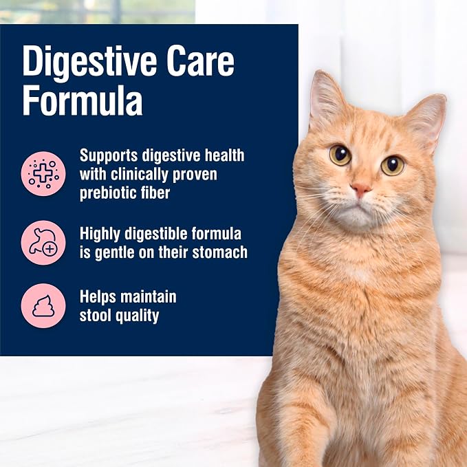 Blue Buffalo True Solutions Digestive Care Chicken Dry Cat Food, 3.5 lb | Adult Formula, Clinically Proven Prebiotic Fiber, Vet-Recommended High-Protein