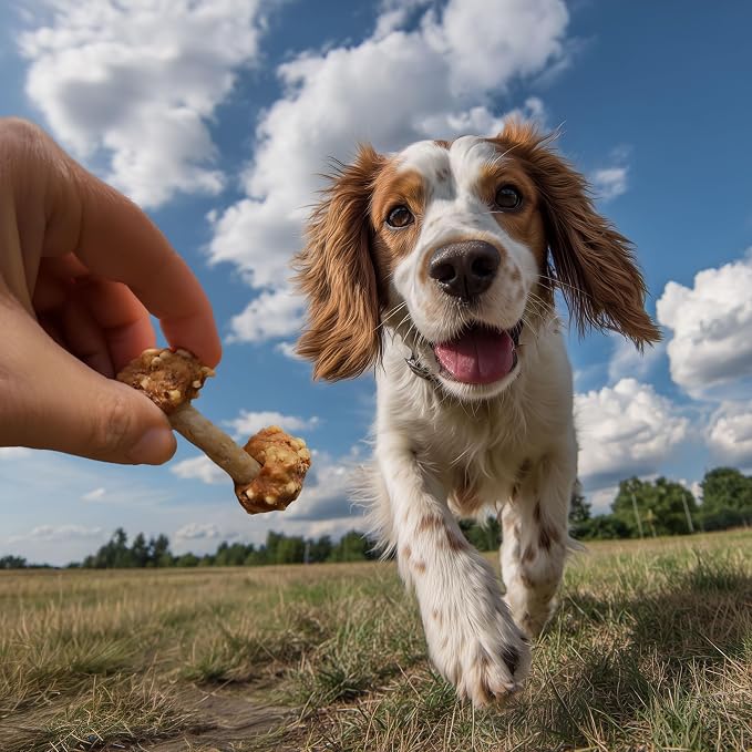 Pet 'n Shape Chik 'n Rice Dumbbells Dog Treats - 8 Ounce | Premium chicken breast, Rice recipe, Limited ingredients, Wheat and soy free, Bite-sized snack, For all life stages