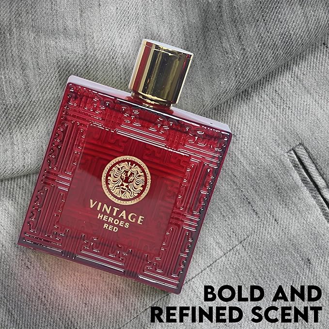 A CENTER Men's Cologne Gift Set 4 Pack Vintage Heroes Series - 3.4 Fl Oz Each | Vanilla Bourbon, Leather & Amber Floral Fragrance | Luxury Eau de Toilette Quartet