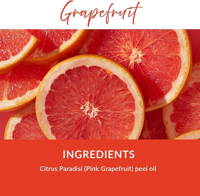 Essence Refresh Kit | Solid Scents Essential Oils | Aromatherapy Nasal Diffuser | Personal Scent Clip for Travel, Work & Everyday Use | Made in USA | Grapefruit | Bamboo/Glass Pod
