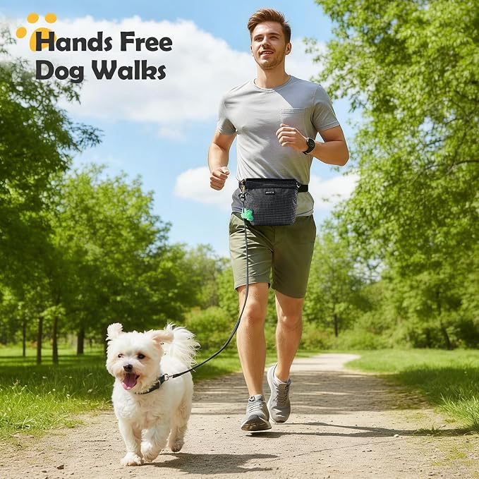 AGPTEK Dog Training Treat Pouch, Magnetic Dog Walking Pouch