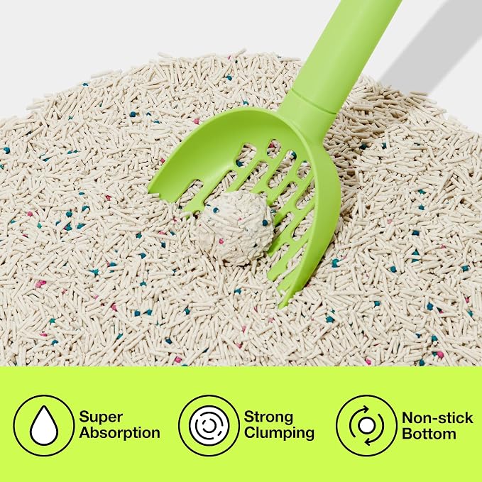 VETRESKA Tofu Cat Litter, Odor Control, Cactus 5.5lb×4bags | Natural Kitty Litter Strong Clumping Flushable Cat Litter Pellet Ultra Absorbent,Dust-Free,Low Tracking Deodorant Tofu Litter