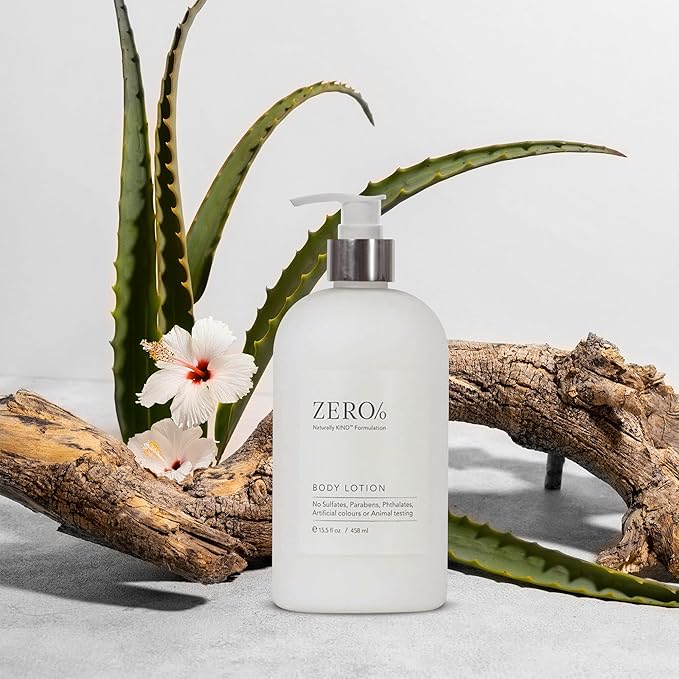 Zero% Unisex Body Lotion - 15.5oz - Light and fresh, Nourishing, Zero Parabens, Sulfates, and Phthalates