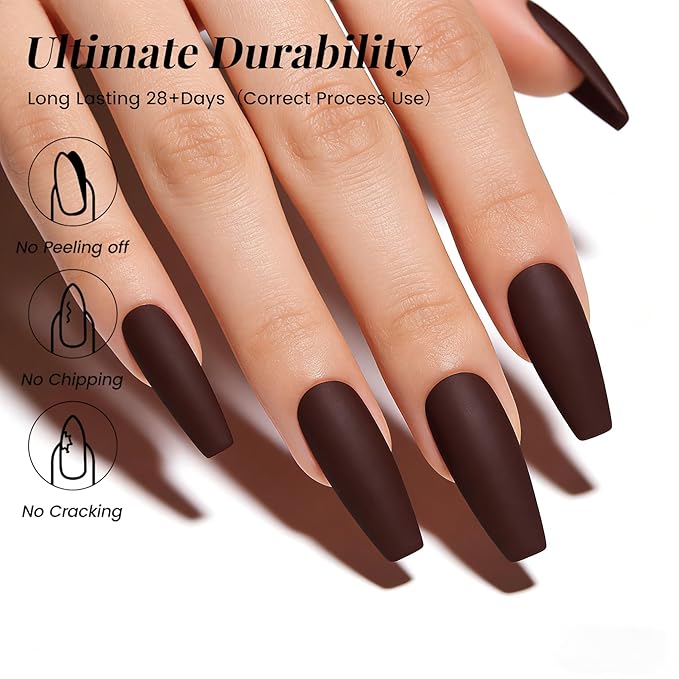 YTD Likomey Dark Maroon Red Gel Nail Polish,15ml Salon Home DIY Manicure and Pedicure Fall Winter UV Color Varnish,CS414