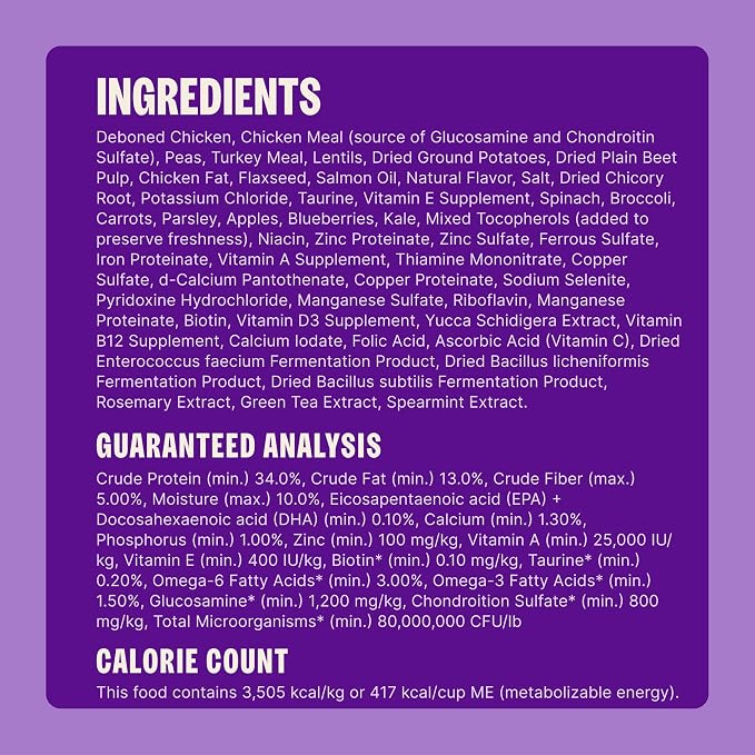 Wellness CORE Large Breed Puppy Dry Dog Food, Grain Free Kibble, Natural, High Protein, Chicken and Turkey Recipe, 24 lb Bag