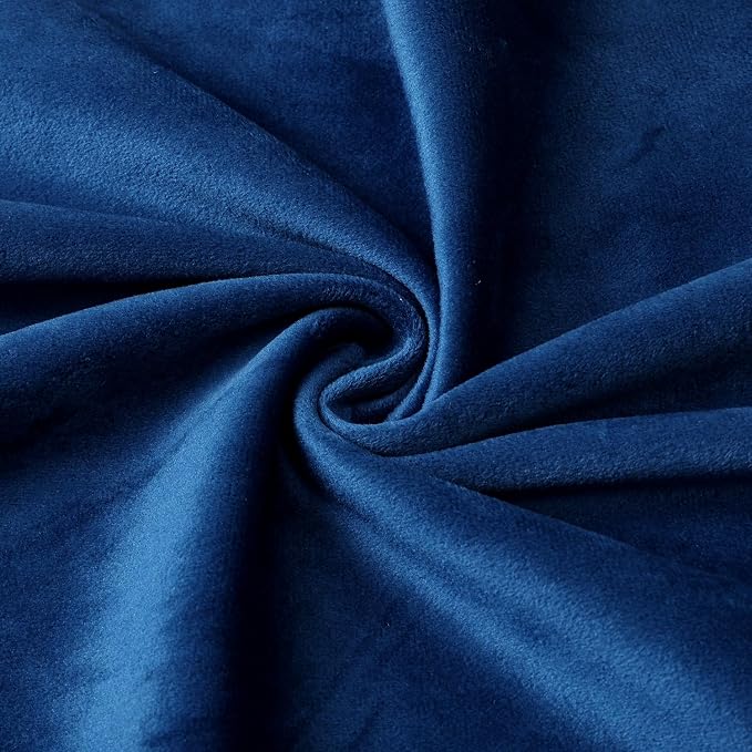 NiNi ALL Blue Velvet Throw Pillow Covers 12x20 Pack of 2 Decorative Couch | Soft Solid Boho Cushion Squar Pillow Cases for Chair Sofa Bedroom Farmhouse Living room Modern Luxury Home Decor Christmas