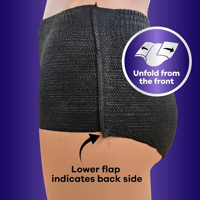 Always Discreet Night, Reimagined Adult Diapers for Women, Extended Overnight Absorbency Incontinence and Postpartum Underwear Size XL/XXL, 360 Degree Coverage While Laying Down, 48 Count