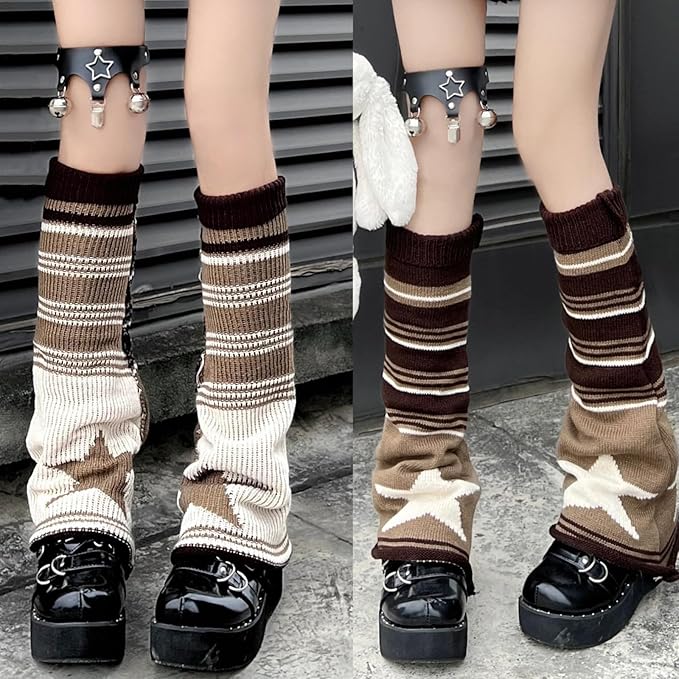 Sexybody Women's Leg Warmers Fashion Knit Warmers Long Socks Cute Y2K Kawaii Japanese Lolita Harajuku Accessories for Girls